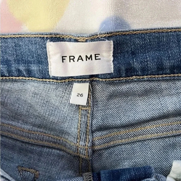Frame The High Straight Matteo duo jeans Size 26 - Picture 4 of 12